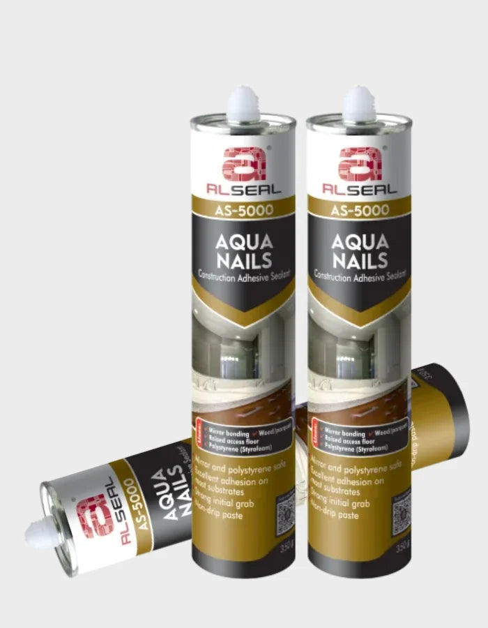 Aqua Nails AS-5000 Construction Adhesive Cartridge - Professional Liquid Nails for Wood, Metal, Concrete