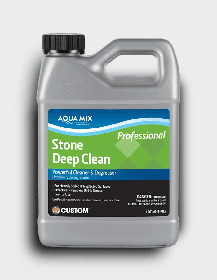 AQUAMIX Stone Deep Clean bottle for safe natural stone cleaning