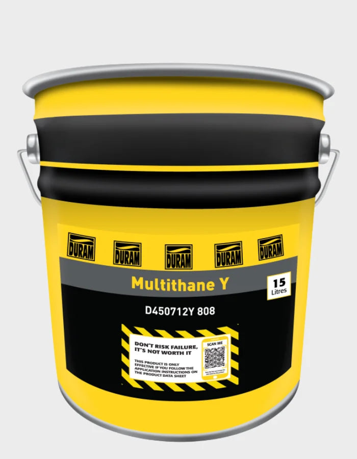 Duram Multithane Y solvent-based polyurethane waterproofing membrane 15L pail
